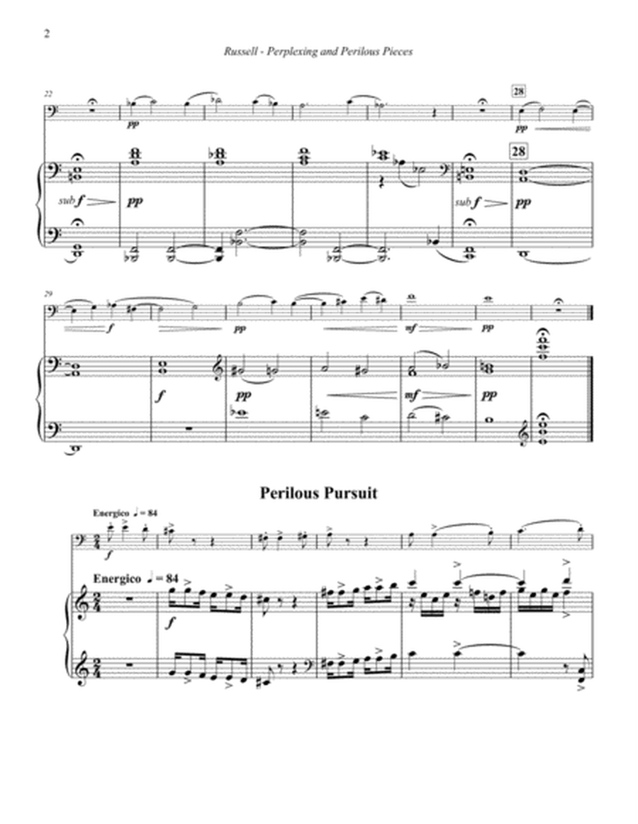 Perplexing and Perilous Pieces for Trombone and Piano
