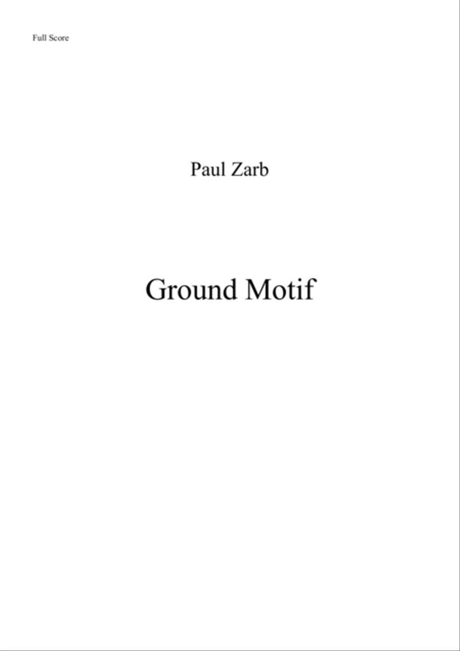 Ground Motif Ground Motif Small Ensemble scores gallery preview page 1