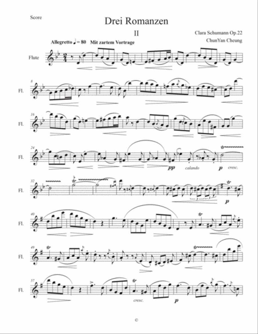 3 Romances Op.22 Chamber Music scores gallery preview page 3