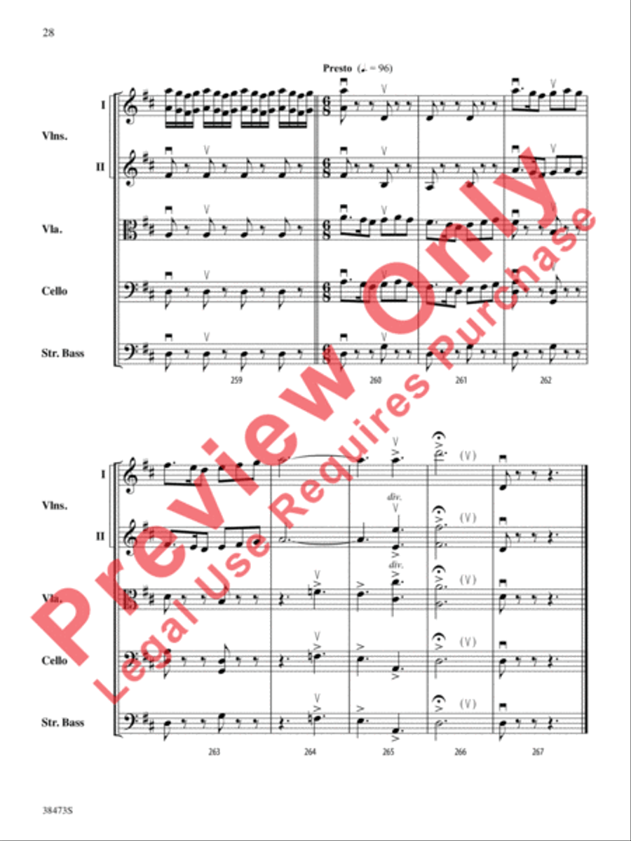 Lonestar Variations String Orchestra scores gallery preview page 29