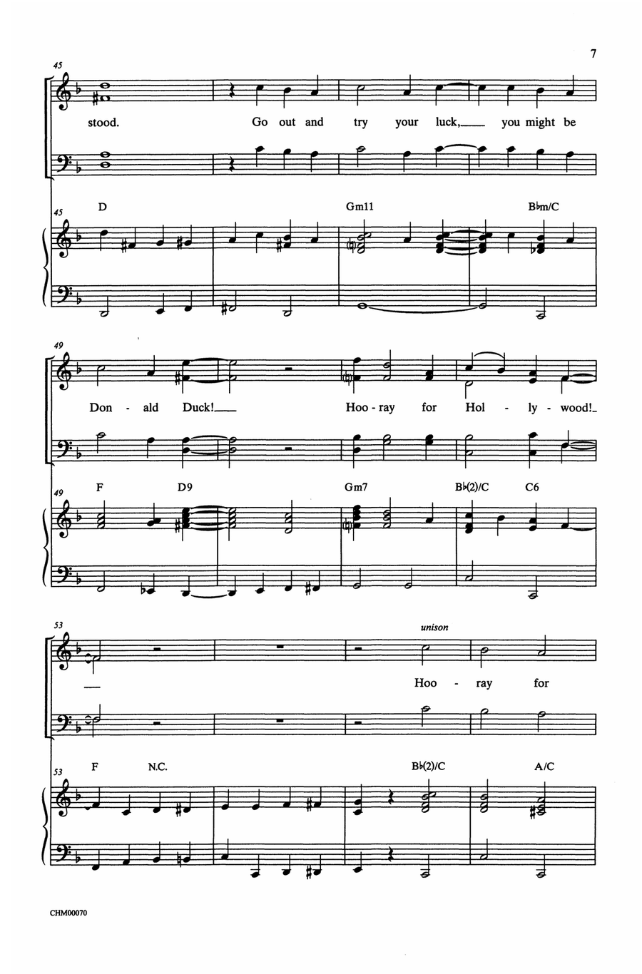 Hooray for Hollywood by Richard A. Whiting Choir - Digital Sheet Music page 5