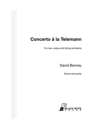 Book cover for Concerto à la Telemann for two violas and strings