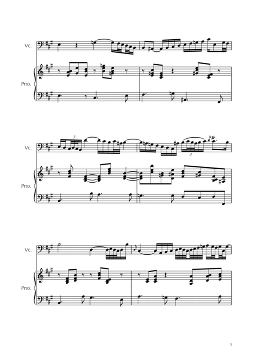 Arioso BWV 156 - Cello Solo w/ Piano image number null