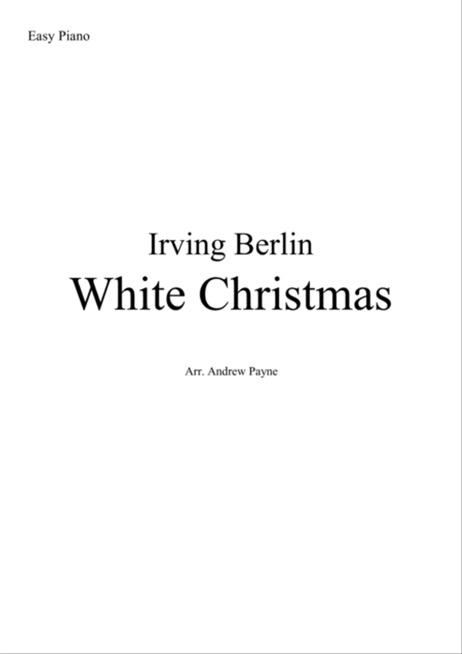 White Christmas Easy Piano scores gallery preview page 1