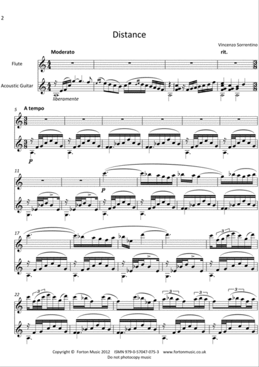 Distance Flute scores gallery preview page 2