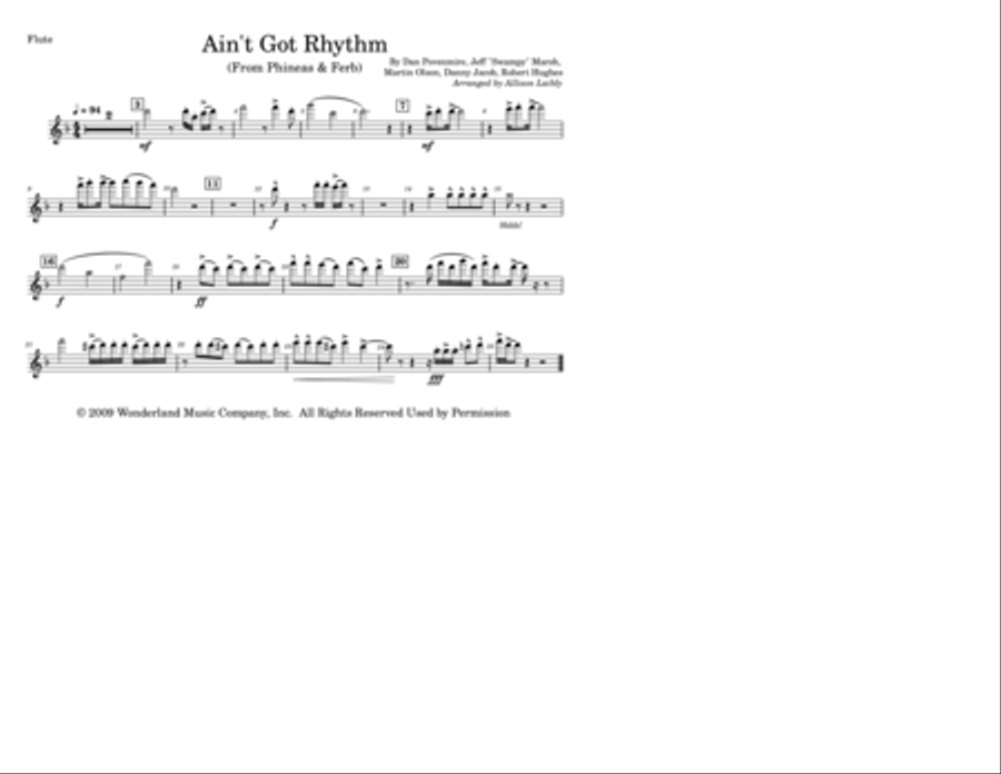 Ain't Got Rhythm Marching Band scores gallery preview page 5