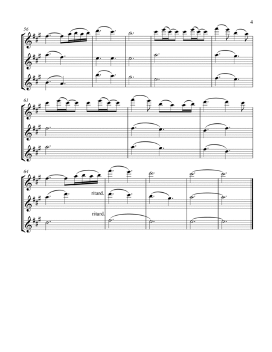 A Thousand Years Flute Trio scores gallery preview page 5
