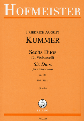Book cover for Sechs Duos, op. 126, Teil 1