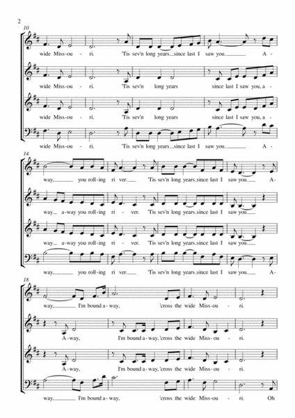 Shenandoah SATB a capella