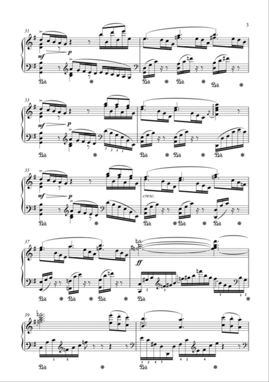 Faure-Barcarolle No. 2 in G Major, Op. 41 Piano Solo scores gallery preview page 4