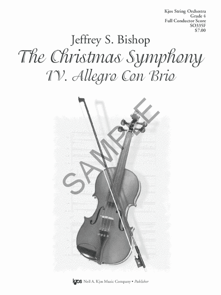 The Christmas Symphony, IV: Allegro con brio - Score