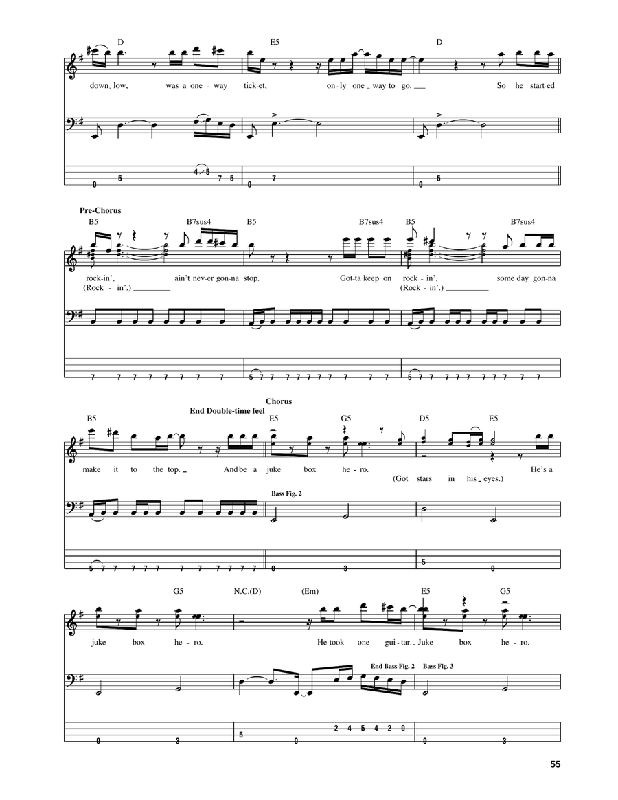 Juke Box Hero Acoustic Guitar scores gallery preview page 3