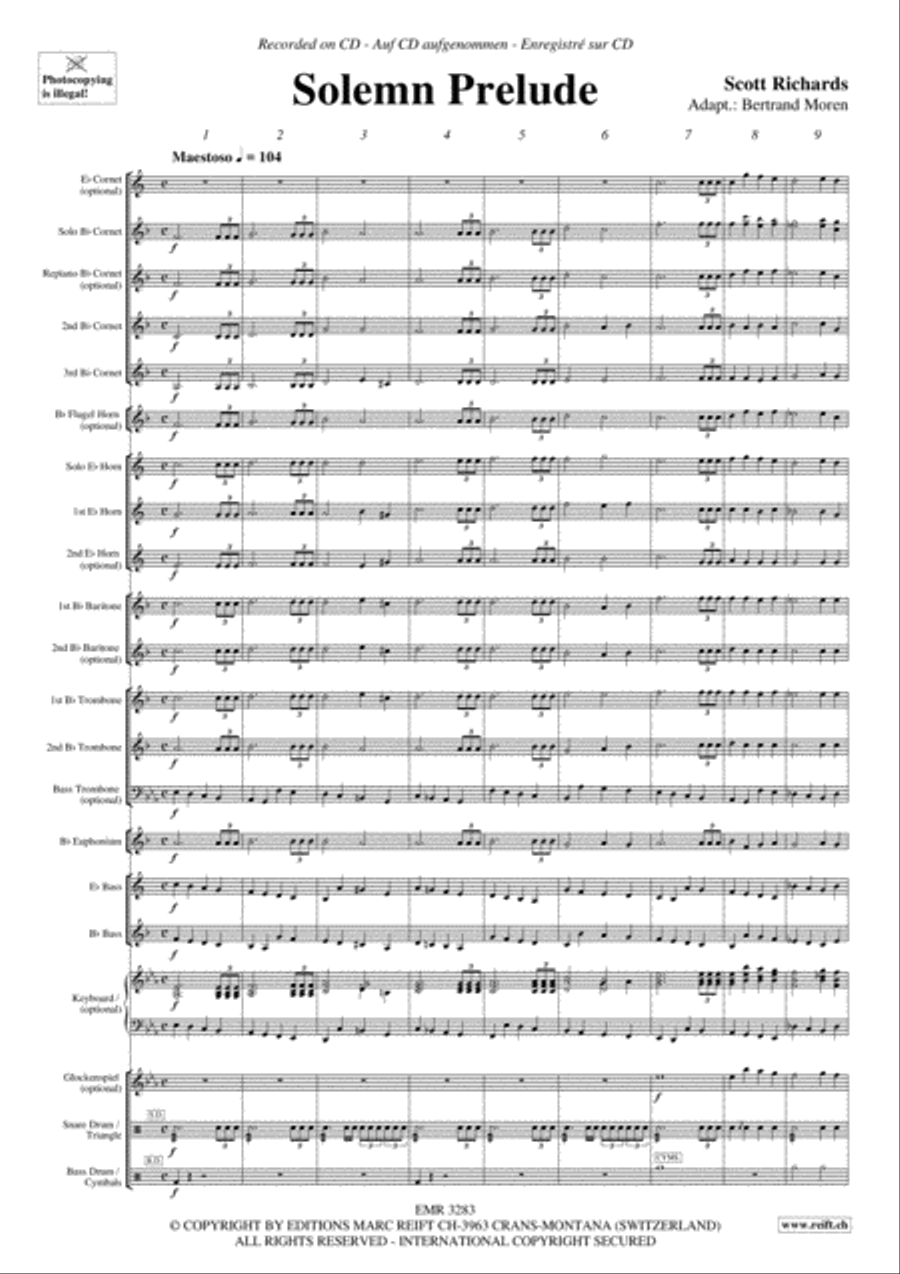 Solemn Prelude Brass Band scores gallery preview page 4