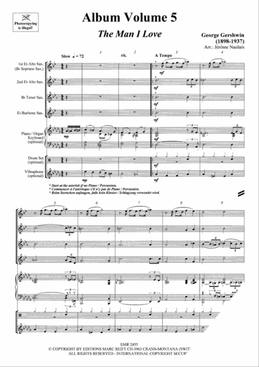 Album Volume 5 Saxophone Ensemble scores gallery preview page 3