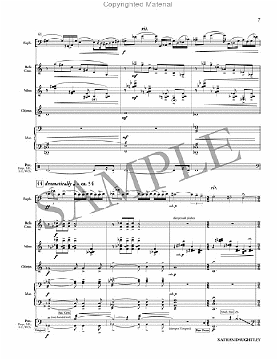 Coming Home (PE score & parts) Percussion Ensemble scores gallery preview page 8