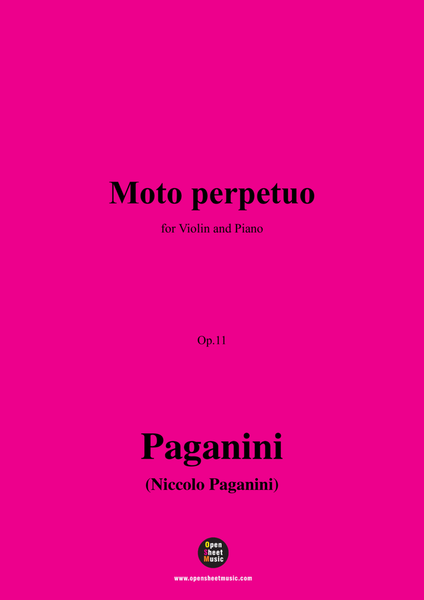Paganini-Moto perpetuo,Op.11,for Violin and Piano image number null