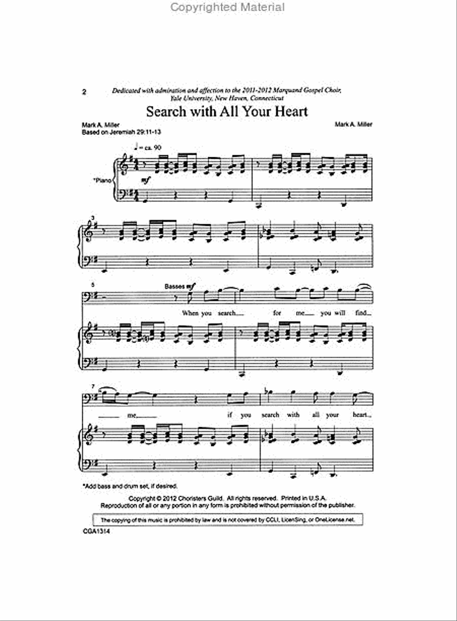 Search with All Your Heart 4-Part scores gallery preview page 2