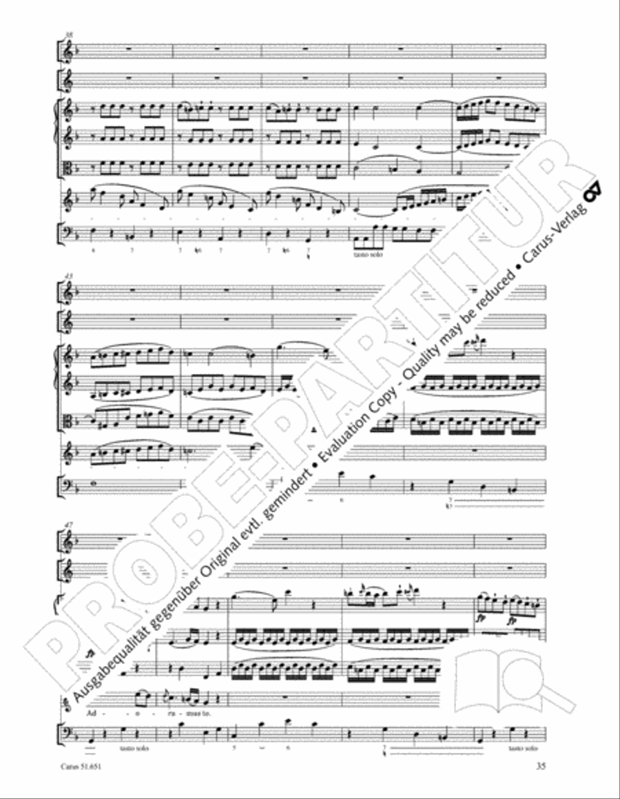 C Minor Mass, K. 427 (Missa in c KV 427) 4-Part scores gallery preview page 51
