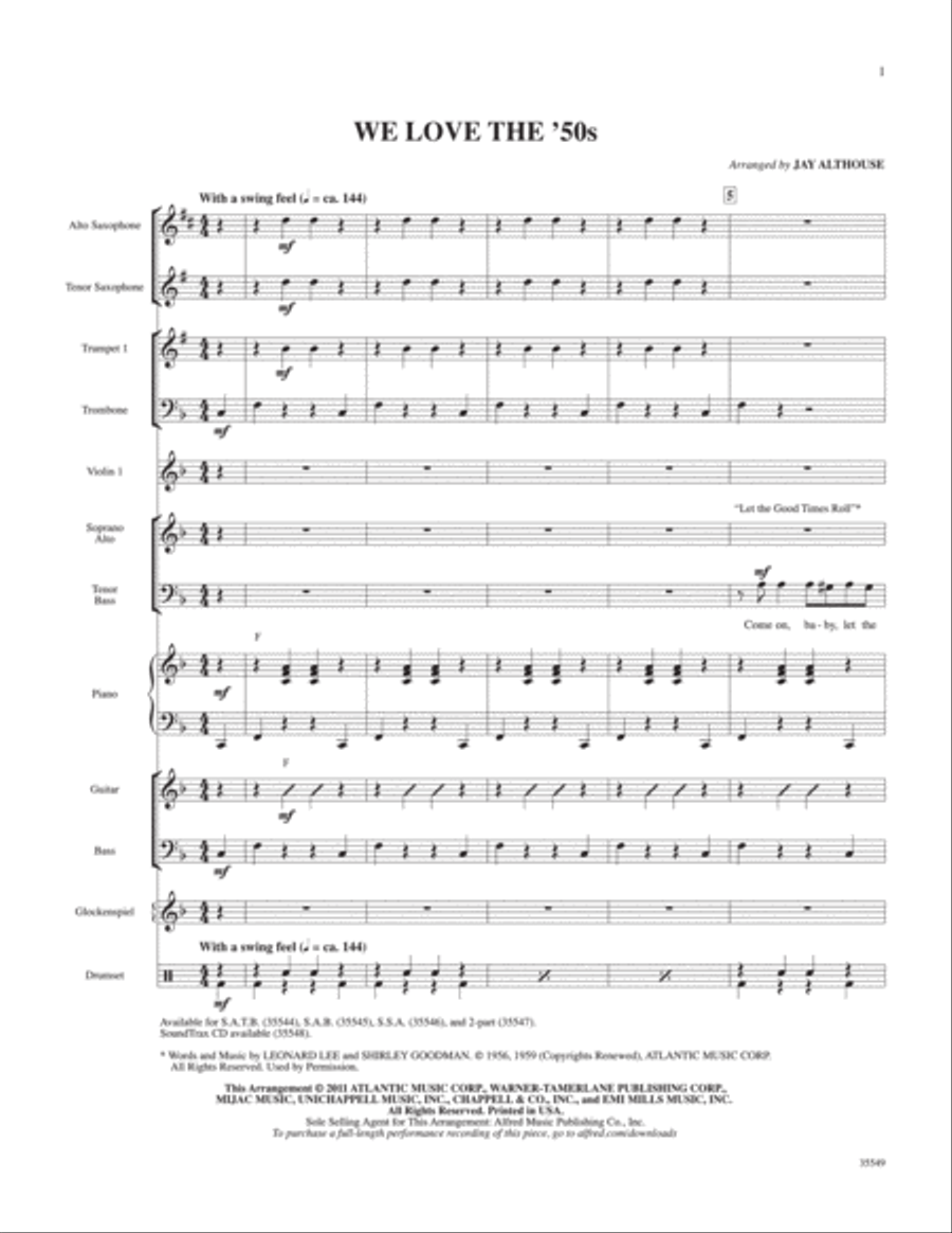 We Love the '50s Choir scores gallery preview page 2