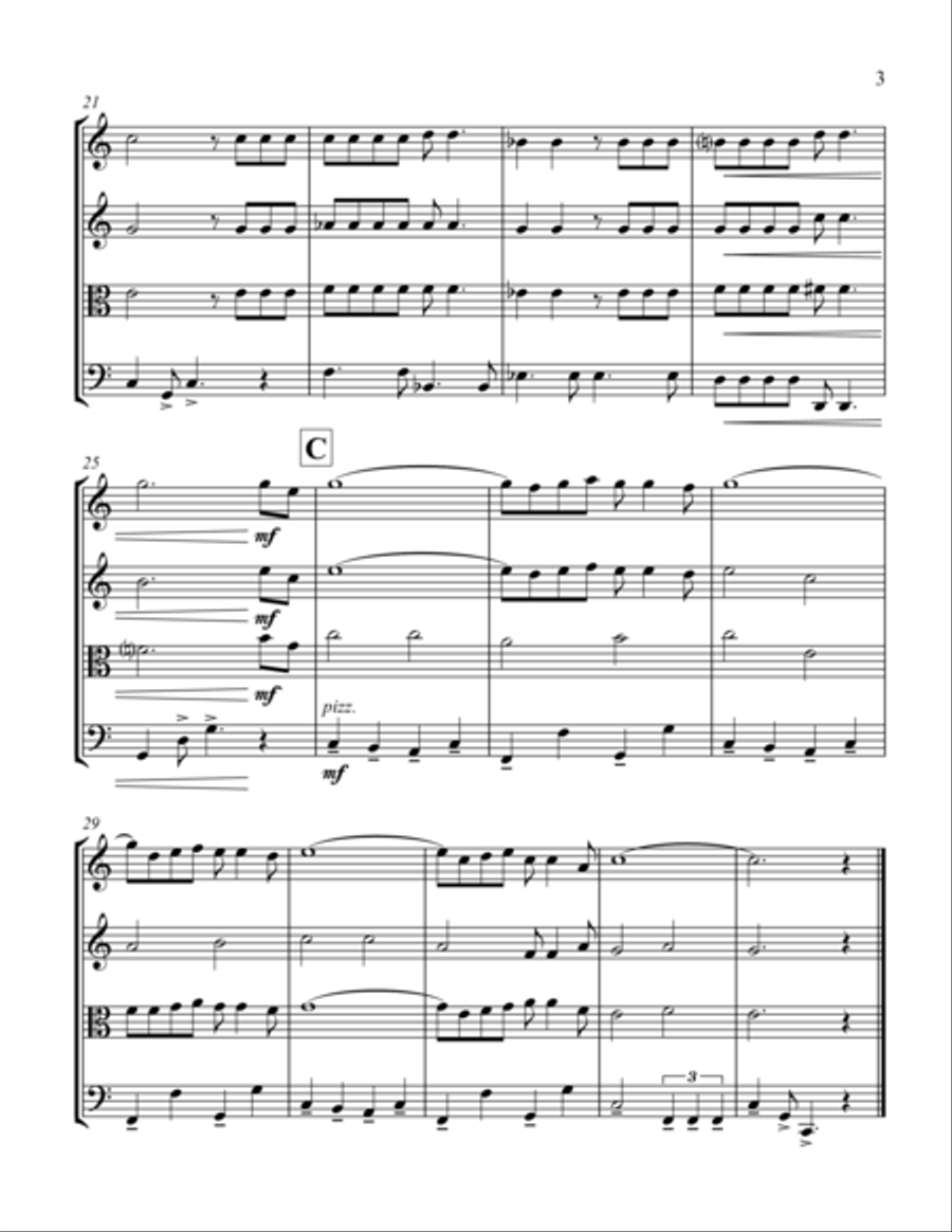 Blue Moon Blue Moon String Quartet scores gallery preview page 3