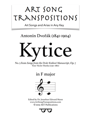 Book cover for DVORÁK: Kytice, Op. 7 no. 5 (transposed to F major)