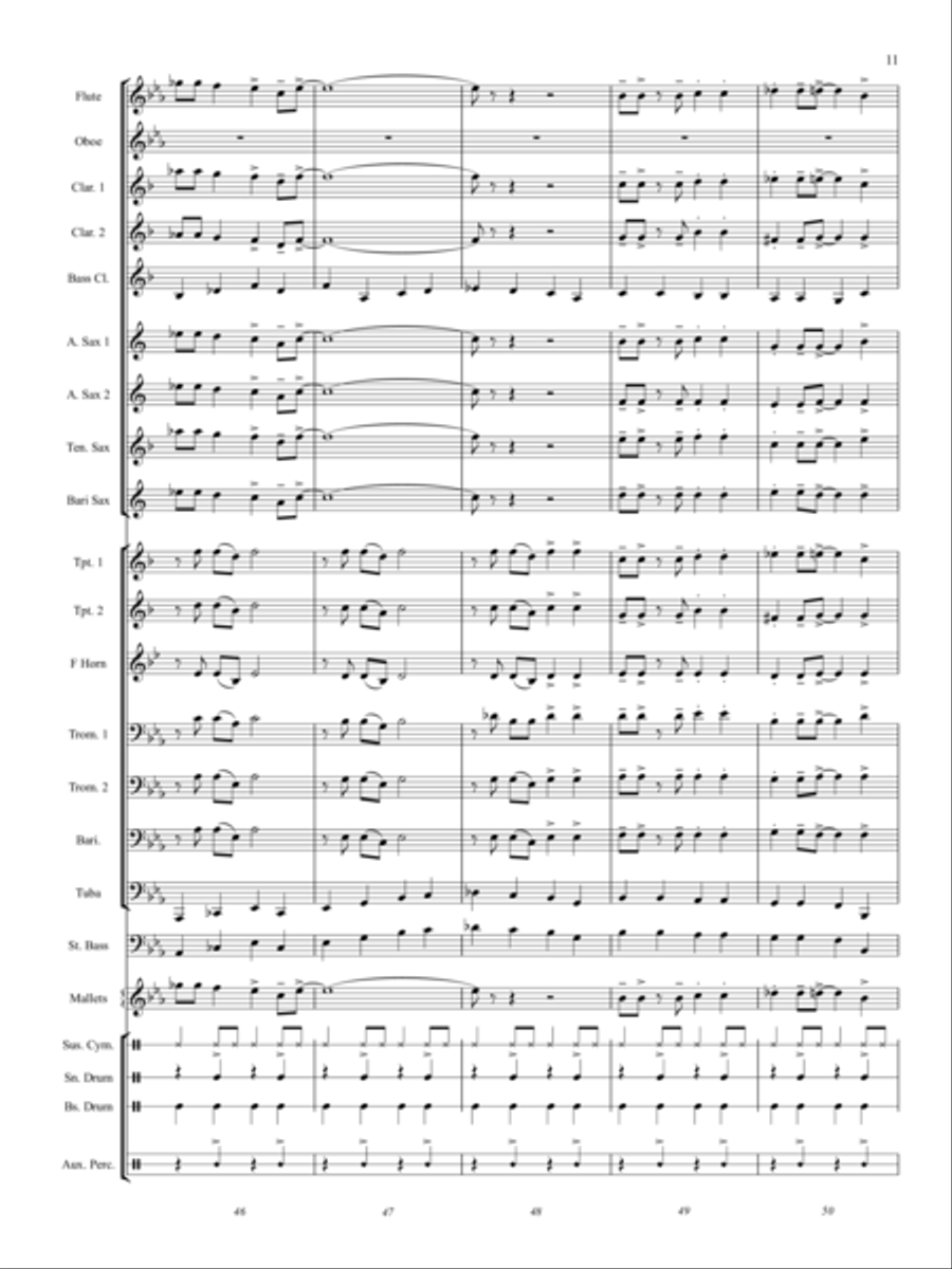 Barnyard Blues Concert Band scores gallery preview page 10