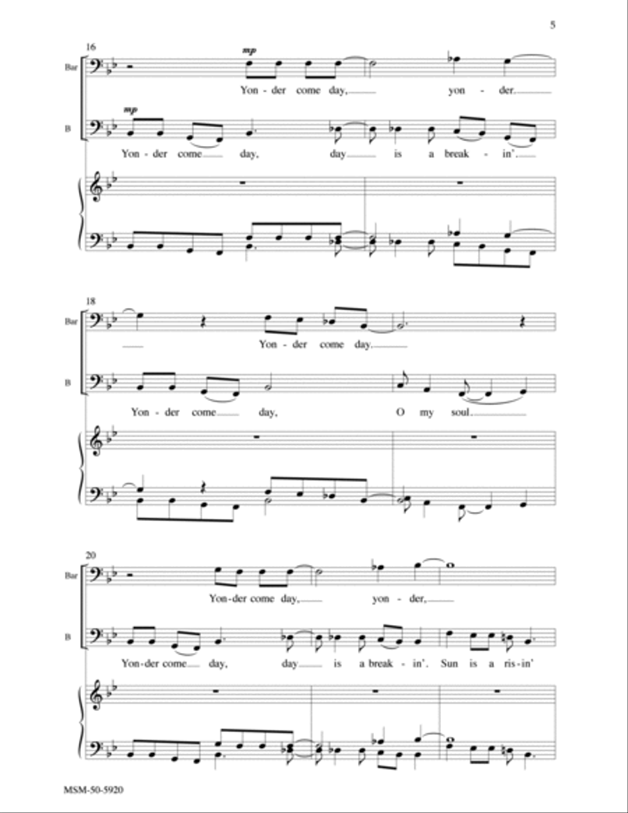 Yonder Come Day Yonder Come Day Divisi scores gallery preview page 4