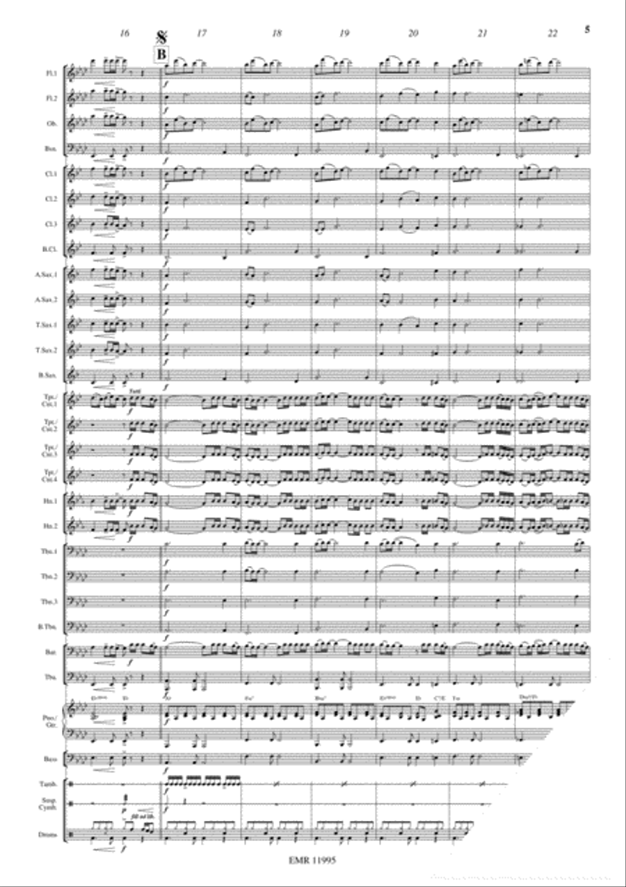 I Believe I Can Fly Concert Band scores gallery preview page 6