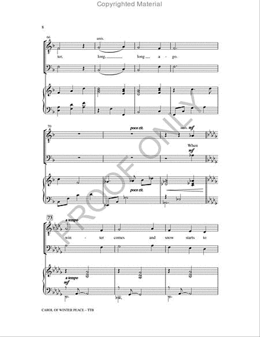 Carol Of Winter Peace TTB scores gallery preview page 8