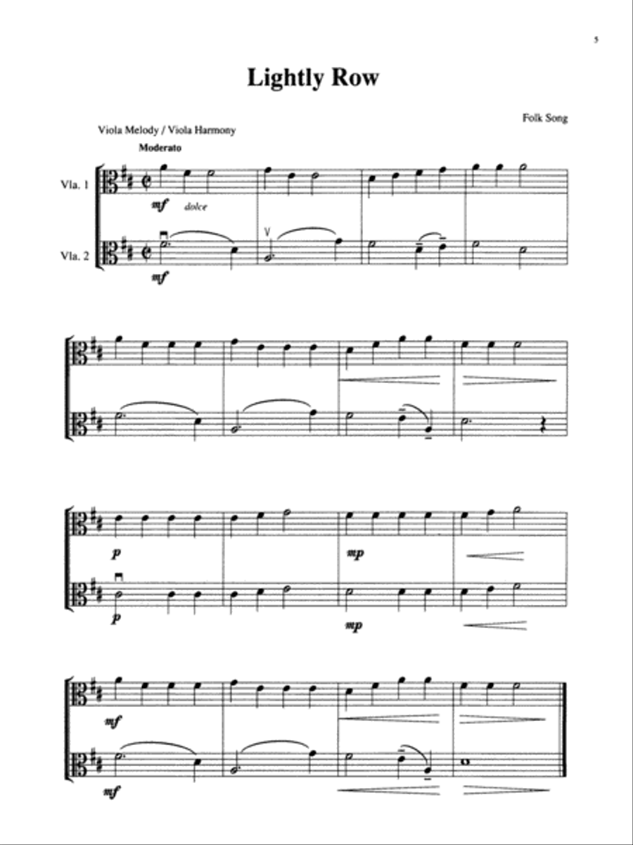 Ensembles for Viola, Volume 1 Viola scores gallery preview page 5
