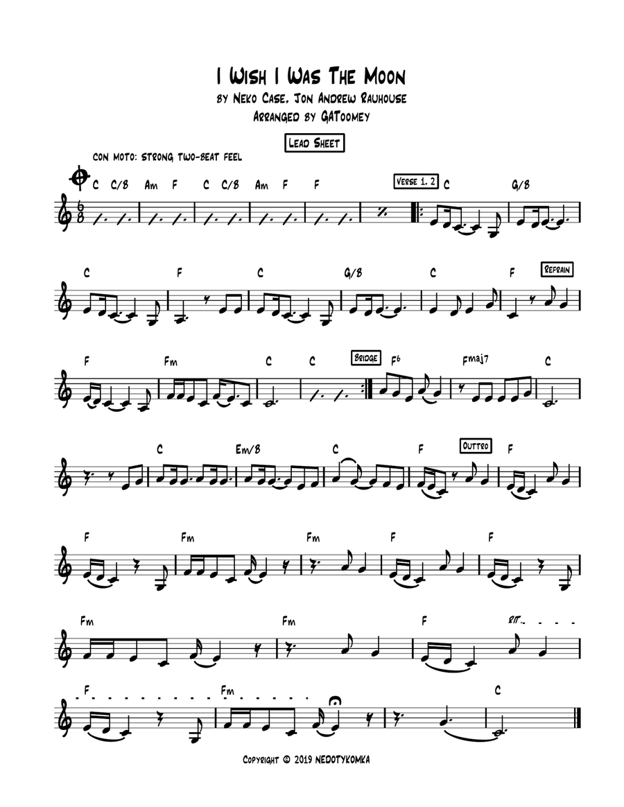 I Wish I Was The Moon Easy Piano scores gallery preview page 2