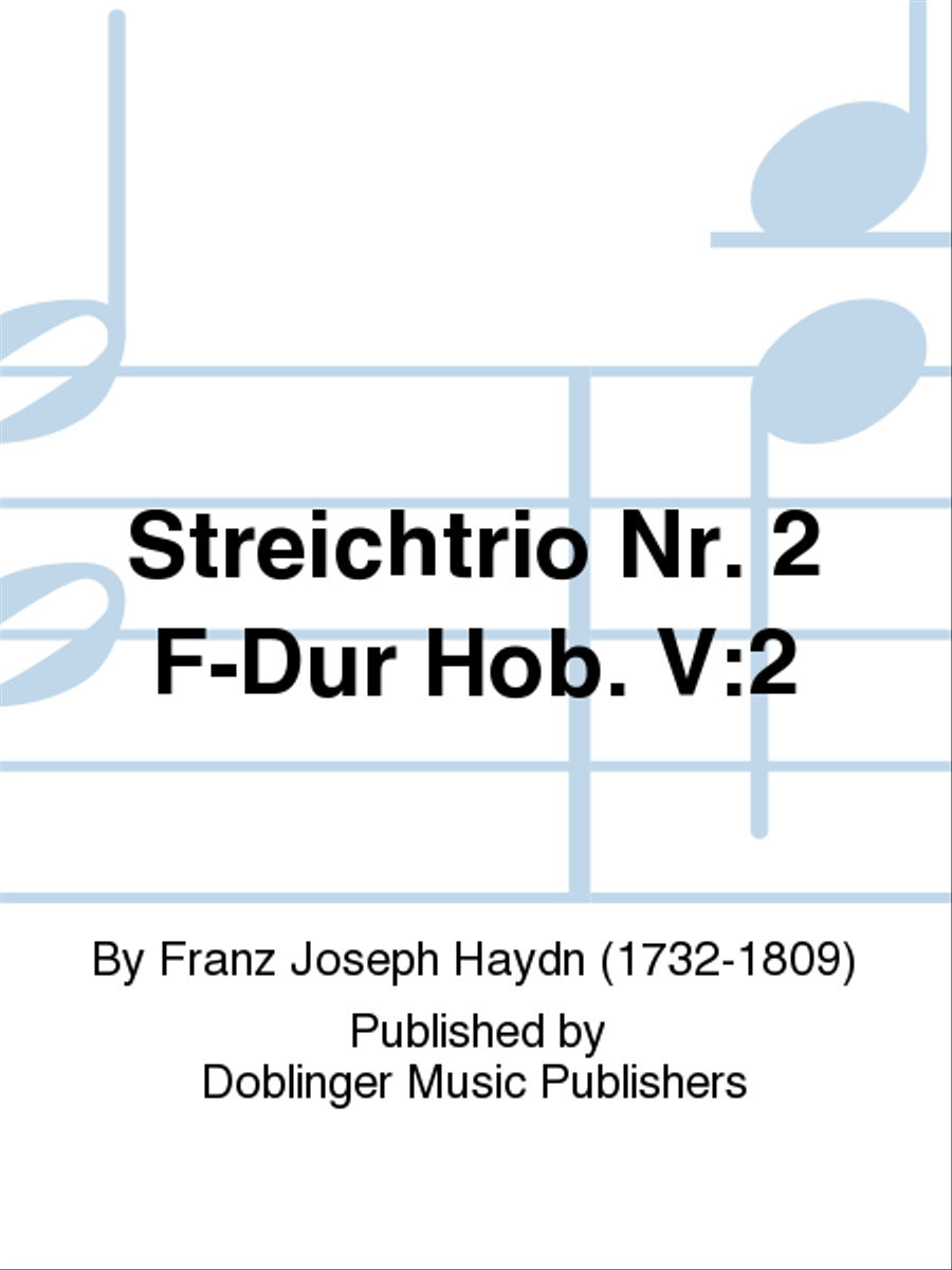 Streichtrio Nr. 2 F-Dur Hob. V:2 Violin scores gallery preview page 1