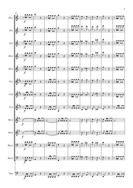 Beethoven: Marsch (Military March) in C (Zapfenstreich fur Militårmusik) WoO 20 - symphonic wind image number null