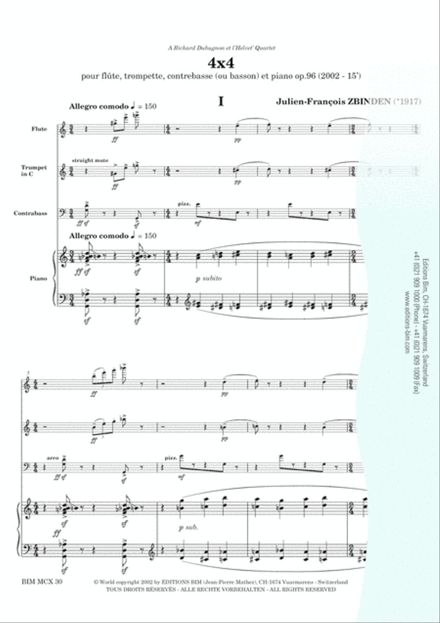 4 x 4 Flute scores gallery preview page 2