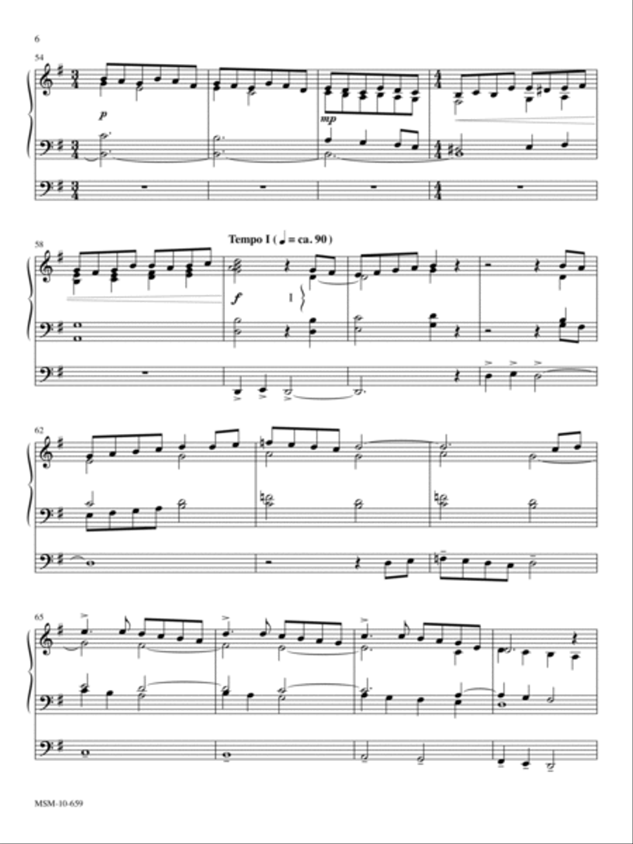 Processional and Trumpet Tune on CWM Rhondda Trumpet scores gallery preview page 4