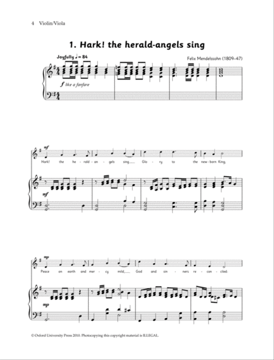 Fiddle Time and Viola Time Christmas: Piano Book Viola scores gallery preview page 2