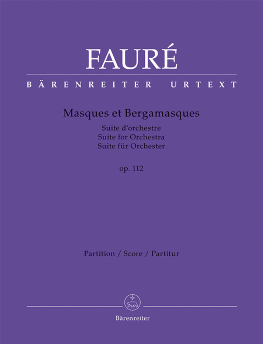 Masques et Bergamasques, op. 112 N 185b Orchestra scores gallery preview page 1