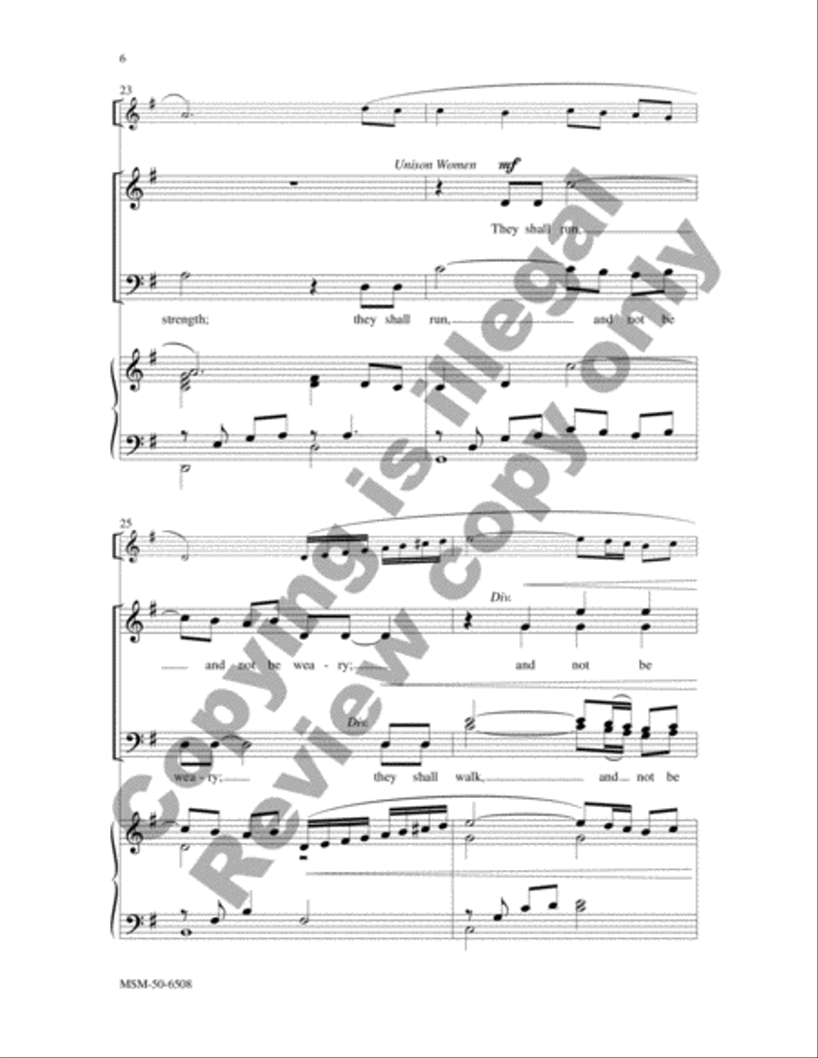 They That Wait upon the Lord 4-Part scores gallery preview page 6