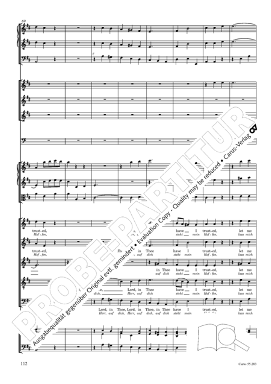 Te Deum for the Victory of Dettingen SSATB scores gallery preview page 129