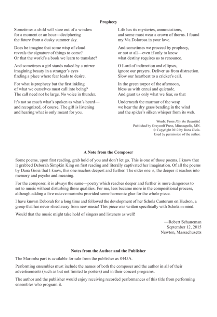 Prophecy Prophecy Divisi scores gallery preview page 2