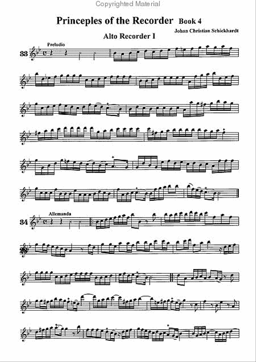 Principes de la flute(Principles of the flute) Book 4 Flute scores gallery preview page 2