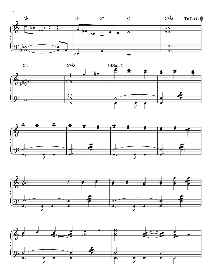 Thanksgiving Theme Piano Solo scores gallery preview page 2