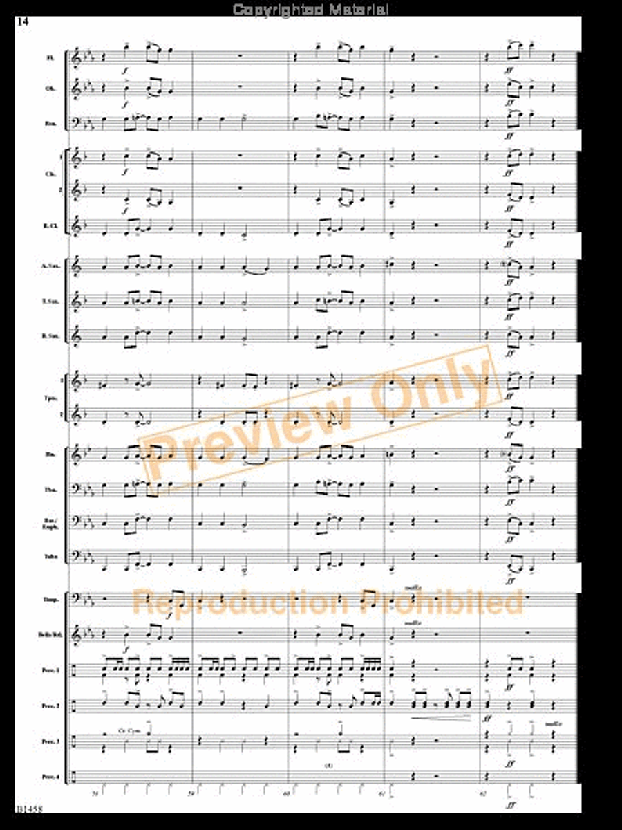 Stone Serpent Mound Concert Band scores gallery preview page 13