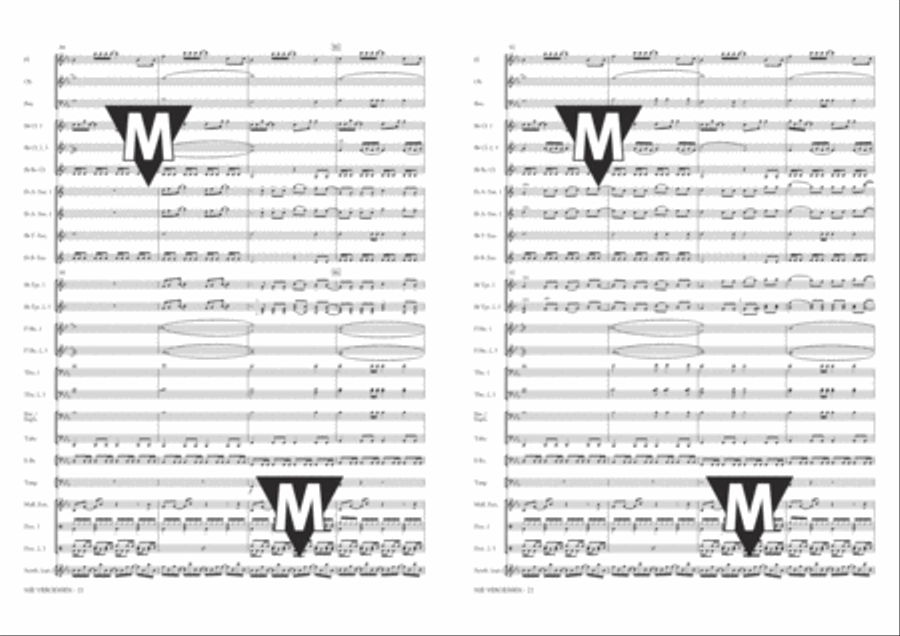 Nie Vergessen Concert Band scores gallery preview page 12