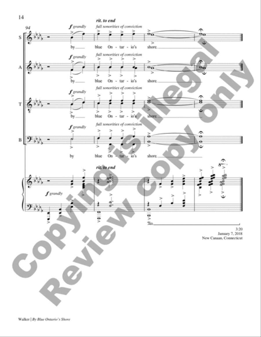 By Blue Ontario's Shore Divisi scores gallery preview page 14