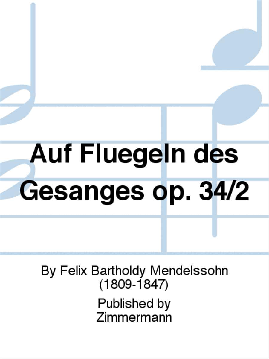 Auf Fluegeln des Gesanges Op. 34/2 Chamber Music scores gallery preview page 1