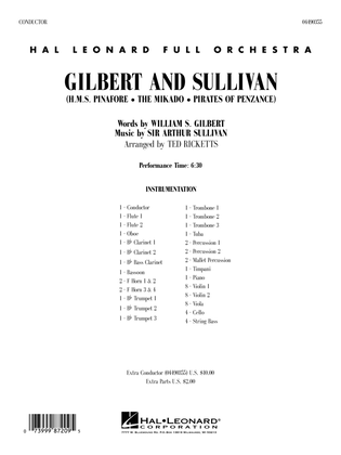 Gilbert And Sullivan (arr. Ted Ricketts) - Full Score