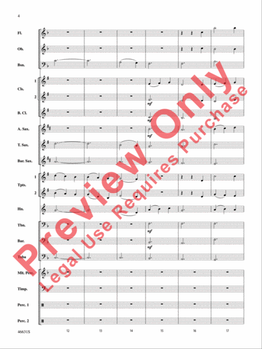 Suite of Carols, Selections from Concert Band scores gallery preview page 5