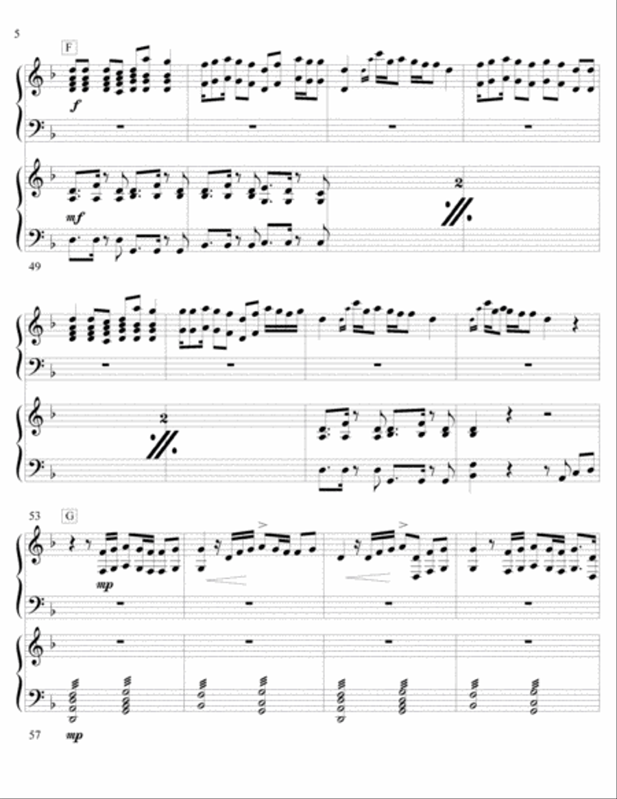 Shape Of You Marimba scores gallery preview page 6