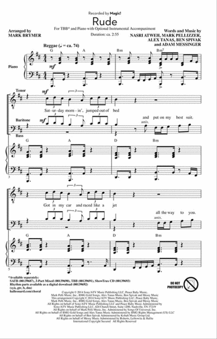 Rude 3-Part scores gallery preview page 2